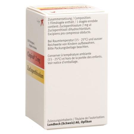 Clopixol Filmdrag 2 mg Ds 100 pcs - PrimeCare Global
