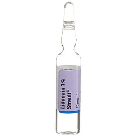 Lidocain Streuli 1% Inj L&ouml;s 50 mg/5ml (ampoules) 50 Amp 5 ml - PrimeCare Global