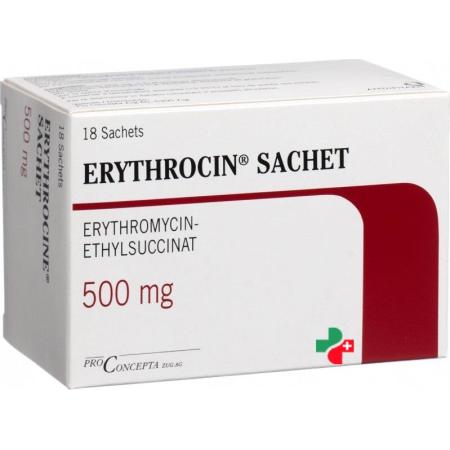 Erythrocin Granulat 500 mg 18 Beutel - PrimeCare Global