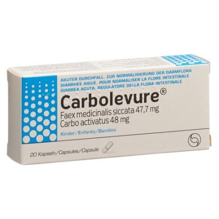Carbolevure Capsules Child 20 pcs - PrimeCare Global