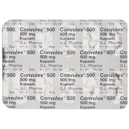 Convulex Kaps 500 mg 60 pcs - PrimeCare Global