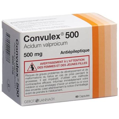 Convulex Kaps 500 mg 60 pcs - PrimeCare Global