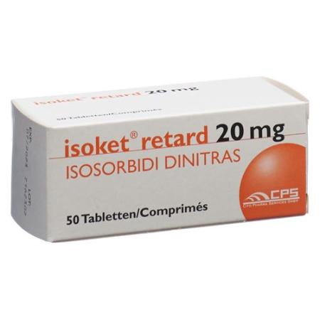 Isoket retard Ret Tabl 20 mg 50 pcs - PrimeCare Global