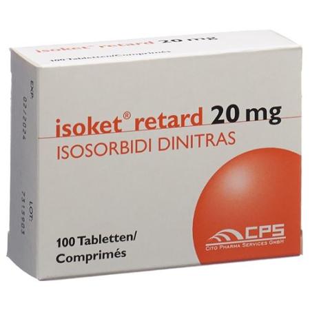 Isoket retard Ret Tabl 20 mg 100 pcs - PrimeCare Global