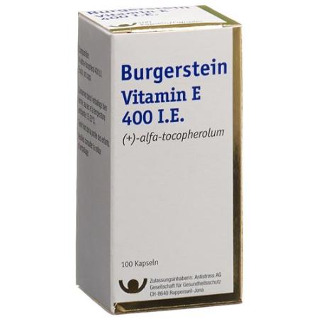 Burgerstein Vitamin E Kaps 400 E 100 pcs - PrimeCare Global