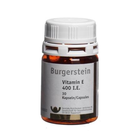 Burgerstein Vitamin E Kaps 400 E 100 pcs - PrimeCare Global