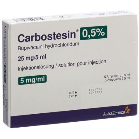 Carbostesin Inj Loes 0.5% 5amp 5ml - PrimeCare Global
