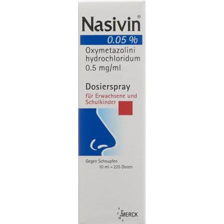 Nasivin dosing spray 0.05% 10 ml - PrimeCare Global